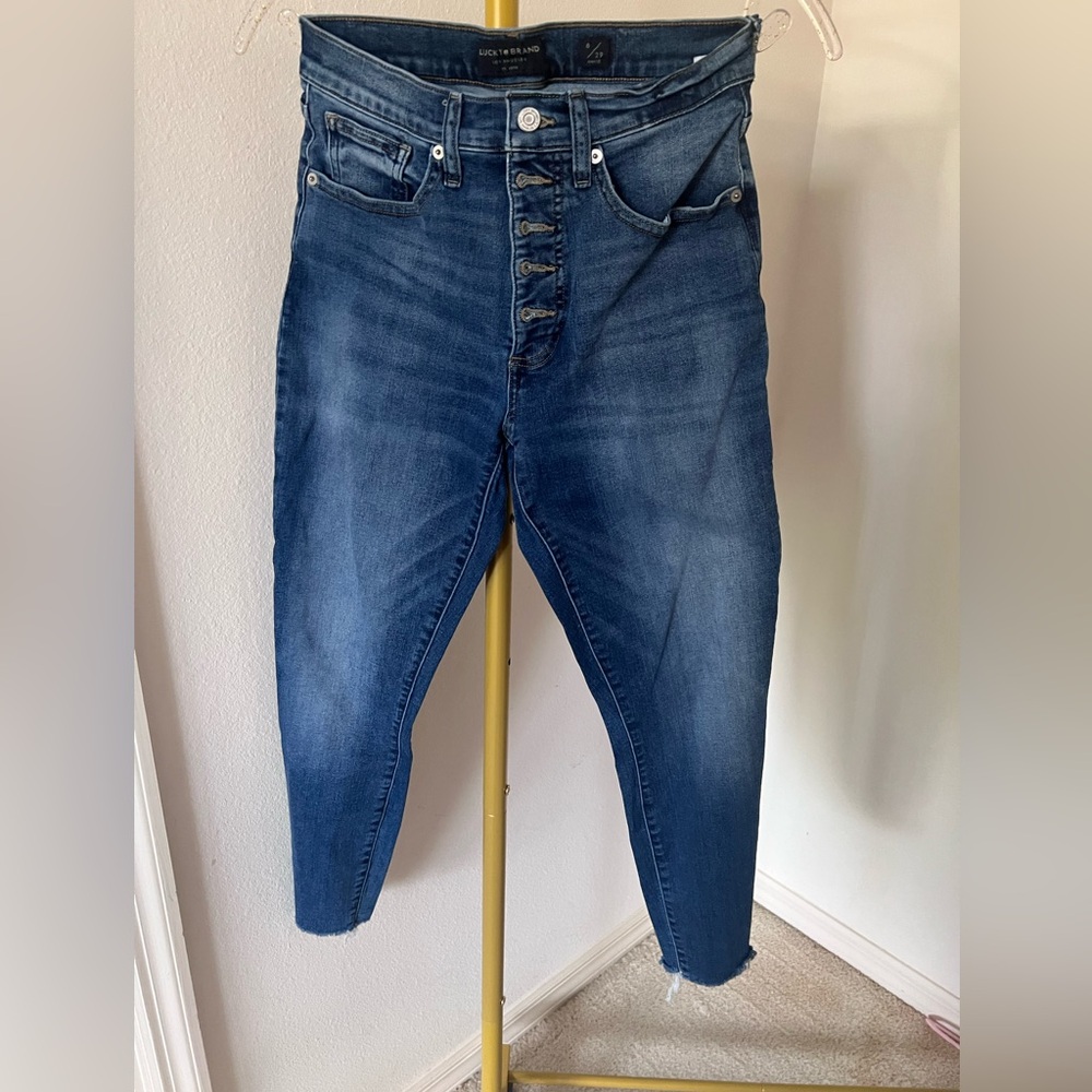 Lucky Brand High Rise Bridgette Skinny Ankle Stretch Jeans Women 8/29 EUC